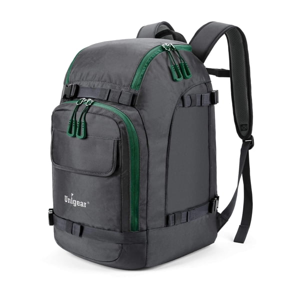 Bolsa para botas de esquí Unigear 50L, mochila de viaje para botas de esquí, gris