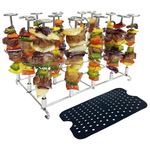 Yammee Vertical Skewer Barbecue Skewer Stand Rack Holder Air Fryer Grill for Kitchen