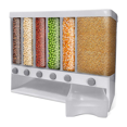 thumbnail image 2 of 2X Dry Food Dispenser Container-Rice Dispenser 22 Pounds Pantry & Bucket (White), 2 of 8