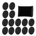 thumbnail image 4 of Posavasos absorbentes de fieltro, tapetes redondos y gruesos para mesa de cocina con soporte de almacenamiento, 14 Uds., 4 of 12