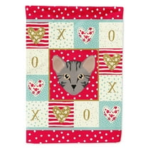 Carolines Treasures CK5156CHF Safari Cat Love Flag Canvas House Size Large multicolor