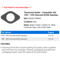 thumbnail image 2 of Thermostat Gasket - Compatible with 1992 - 1995 Chevy K2500 Suburban 1993 1994, 2 of 2
