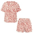 thumbnail image 3 of Leopard Print Pattern Pajama Set for Women 2 Piece Sleepwear Loungewear Short Sleeve, 3 of 7