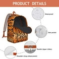 thumbnail image 3 of Tiger Lover Backpack – Wild Roaring Face Design with Artistic Painting and Tribal Pattern for School or Travel, 3 of 4