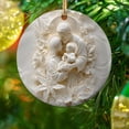 thumbnail image 2 of New 3D Catholic Christmas Decorations Ceramic Pendant For Christmas Season Christmas Tree Decoration Pendant, 2 of 8