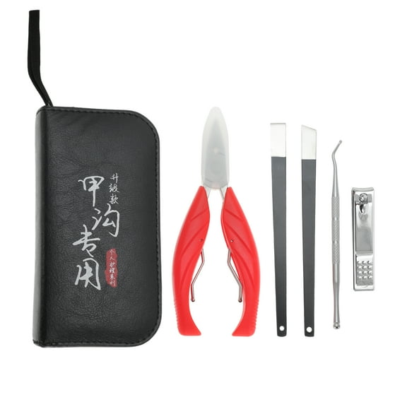 Unique Bargains 1 Set Nail Clippers Set Toenail Clippers Red