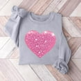 thumbnail image 2 of Inverlee Valentines Day Sweatshirt Women Cute Love Heart Graphic Sweatshirts Soft Pullover Sweater Tops Round Neck Dressy Casual Valentine's Day Gifts, 2 of 4