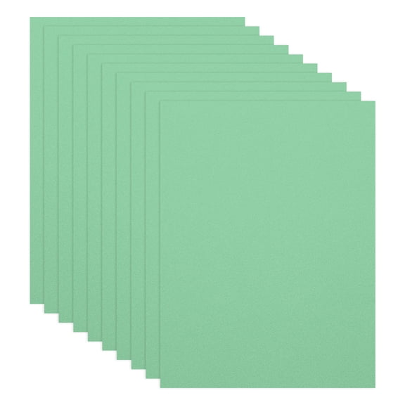 Uxcell 10Pcs Light Green EVA Foam Sheets, 15.7 x 11.8 Inches 1mm Thick Foam Sheets for Crafts