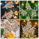 thumbnail image 4 of ColoMX 12 piezas de Navidad Glitter Berry Artificial Berry Tallos de bayas falsas Decoraciones de árboles de Navidad, 4 of 7