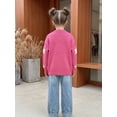 thumbnail image 4 of Afdoent Girls Sweaters Star Pattern Knitted Sweater Cozy Casual Crewneck Pullover for Kids 10-12 Years, 4 of 7