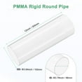 thumbnail image 3 of 1-Pack Clear Rigid Acrylic Pipe, 96mm[3.78"] ID x 100mm[3.94"] OD Plastic Round Tube for Water Cooling System/Lamps/Fountains/Aquariums [305mm/12IN], 3 of 7