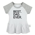 thumbnail image 5 of Pack of 2, Best Dad Ever & I Am Proof That My Dad Doesn't Always Play Video Games Funny Dresses, Newborn Baby's Skirts, Infant Princess Dress, Toddler Frocks (Gray Raglan Dresses, 12-18 Months), 5 of 5