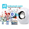 thumbnail image 2 of LED Light Bulb Bluetooth Speaker with Remote Control and APP, White+Color Changing - Works with E26 Base Fixture - Perfect Lamp for Home, Party, Bedroom, Indoor Floodlight Bulb, 2 of 5