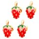 thumbnail image 5 of BESTYASH 2 Pares De Aretes De Fresa En Aleación Con Para Fiesta, 5 of 8