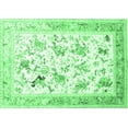 thumbnail image 1 of Ahgly Company Indoor Rectangle Animal Emerald Green Traditional Area Rugs, 4' x 6', 1 of 4