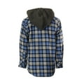 thumbnail image 2 of Gioberti Kids and Boys 100% Cotton Removable Hoodie Plaid Checkered Flannel Shirt, 2 of 5