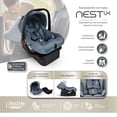 thumbnail image 2 of Autoasiento Porta Bebé Infanti NEST Color Gris Con Base Para Carro Grupo 0+, 2 of 7