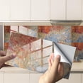 thumbnail image 2 of Peel and Stick Tile for Kitchen Backsplash 6"x12" Granite Backsplash Tile for Kitchen Marble PVC Peel and Stick Backsplash Tile for Kitchen Bathroom Fireplace Cabinet 4 Sheet, 2 of 9