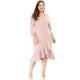 thumbnail image 1 of Vestido Midi Con Volantes Cuello V De Cóctel TalGrande PaMujer Ro3XL, 1 of 6