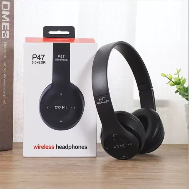 Typpkmm Foldable Bluetooth Headphones with Wireless Overhead Earphones with