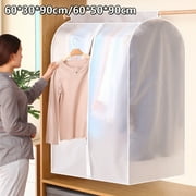 Clear Hanging Garment Bags-Moth Proof Garment Bags,Garment Cover, Dress Garment Bags Storage for Travel(24 x 12 x 35)