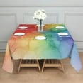 thumbnail image 3 of Colorful Tie Dye Cloud Shape Pattern Square Tablecloth,Waterproof Square Table Cover,Wipeable Spillproof Washable Table Cover for Home Kitchen Party Decor 42"X42"(107x107cm), 3 of 6