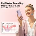 thumbnail image 3 of Wireless Earbuds Bluetooth Headphone 60H Deep Bass Loud Sound with 4 Mic Clear Call Ear Buds Noise Cancelling IP7 in-Ear Headphones with Wireless Charging Case Compatible for iPhone Android Rose Pink, 3 of 6