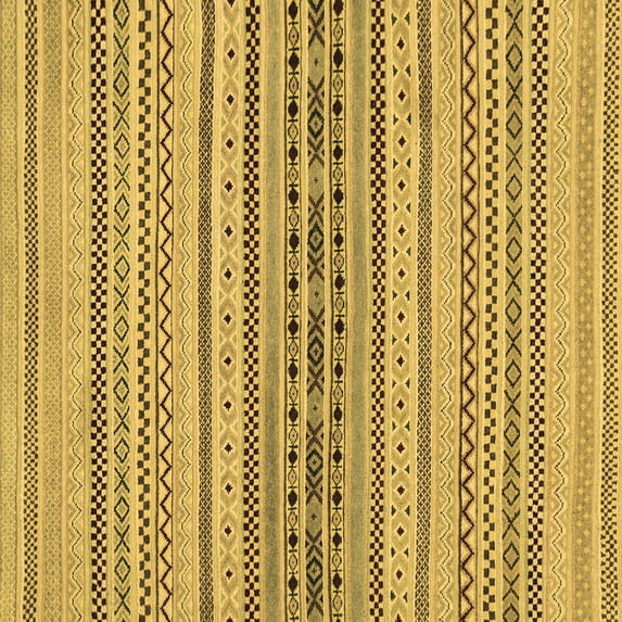 Ahgly Company Indoor Square Abstract Brown Modern Area Rugs, 8' Square