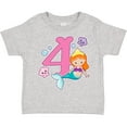 thumbnail image 3 of Inktastic I Am 4 Years Old Birthday with Mermaid Girls Toddler T-Shirt, 3 of 5