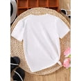 thumbnail image 3 of MAWOTEA 1pc Girls' "Hello 3rd Grade" Colorful Print T-Shirt - Soft Cotton, Crew Neck, Short Sleeve, Stretchy & Machine Washable - Ideal For Spring, Summer, Fall Back To School, Youngsters Casual Wear, 3 of 6