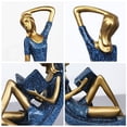 thumbnail image 3 of Yoga Girl Figurine Reading Girl Estatua Adorno para escritorio Oficina Dormitorio Sala de estar Eccomum Figurilla, 3 of 5