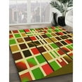 thumbnail image 3 of Ahgly Company Machine Washable Indoor Square Transitional Green Area Rugs, 3' Square, 3 of 7