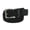 Black, variant on CTM Braided Stretch Belt Silver Buckle Adjustable Elastic (Men)