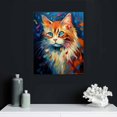 thumbnail image 4 of Canvas Wall Art Cat Canvas Wall Art Cat Dog Canvas Print Artwork Wall Art Paintings Modern Picture Print for Living Room Dinning Room Bedroom Bathroom Home Decor, 4 of 4