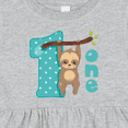 thumbnail image 4 of Inktastic Baby Sloth 1st Birthday Girls Baby Dress, 4 of 5