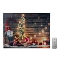 thumbnail image 4 of LumaBase Battery Operated Lighted Wall Art with LED White Lights and Remote Control - Gnome for the Holidays, 4 of 5