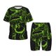 thumbnail image 1 of Fotbe DINOSAUR IN SPACE Pijama Estampada de 2 Piezas para Niños – Ropa de Dormir de Manga Corta Cómoda para Niños y Niñas, Camiseta y Shorts de Algodón-XX-Large, 1 of 6