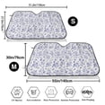 thumbnail image 3 of Kdxio Floral Butterfly Print Windshield Sun Shade,UV Rays and Sun Heat Protection,Sunshade for Car Windshield,Car Shade Front Windshield - Small, 3 of 6