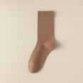 thumbnail image 2 of TNOBHG Women Mid-calf Socks Women's Mid-calf Solid Color Elastic Cotton Socks Breathable Anti-slip Soft Elastic Socks, 2 of 8