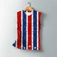 thumbnail image 5 of Aloohaidyvio American Flag Tank Tops Women Patriotic Shirt 4th of July Top Stars Stripes Print Sleeveless T-Shirt USA Flag Tee Tops, 5 of 5