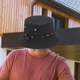 thumbnail image 4 of Sombrero de cubo Yinane Sombrero de copa Negro, 4 of 7