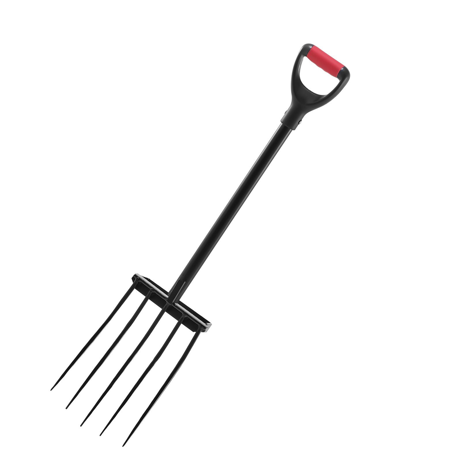 41 Garden Fork 5-tooth forged steel, metal handle Y-grip for hay potato compost transplant ventilation