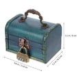 thumbnail image 4 of Vintage Jewelry Trinket Box Wooden Hasp Jewelry Case Decorative Storage Box, 4 of 8