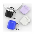 thumbnail image 2 of Silicone Mini Earphone Protective Case Storage Box with Lanyard for Air-Pods 1 2-Black, 2 of 5
