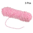 thumbnail image 3 of Unique Bargains Chenille Polyester Velvet Pink Yarn, 3 Skeins, 3 of 7