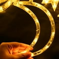 thumbnail image 3 of Agiferg Stars Moon LED Bulb String Lights Decorative Curtain Lights Wedding Neon Lights, 3 of 9