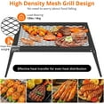 thumbnail image 4 of ChaoLink 17x12.2" Swivel Campfire Grill Grate, Portable Outdoor BBQ Stand, Durable Steel Cooking Rack, 4 of 6