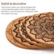 thumbnail image 3 of Posavasos Absorbentes Para Bebidas Posavasos Estilo Mandala Con Base De Corcho Juego De 6 Regalo Único De Inauguración De La Casa Para Hombres Y Mujeres Posavasos De Madera De Corcho Methold HA015514-00, 3 of 5