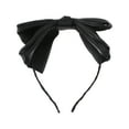 thumbnail image 4 of Unique Bargains 1 Pc Exquisite Gauze Shiny Silk Bow Headband Black, 4 of 6