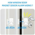 thumbnail image 3 of Door Alarm Sensor Window Alarms for Home Security Kids Burglar Safety 4PCS, 3 of 6